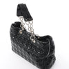 Dior Soft Lady Dior Patent Leather Cannage Large Shoulder Bag in Black Secondhand