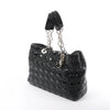 Dior Soft Lady Dior Patent Leather Cannage Large Shoulder Bag in Black Secondhand
