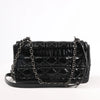 Dior Caro Leather Chain Crossbody Bag in Black Secondhand