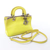 Dior Diorissimo Leather Mini 2Way Handbag in Yellow Secondhand