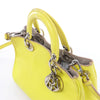 Dior Diorissimo Leather Mini 2Way Handbag in Yellow Secondhand