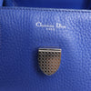 Dior Diorever Medium Leather 2Way Handbag in Blue Secondhand