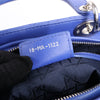 Dior Lady Dior Leather Cannage Large Handbag in Blue Secondhand
