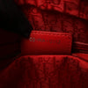 Dior Lady Dior Leather Cannage Large 2Way Handbag in Red Secondhand
