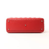 Dior Lady Dior Leather Cannage Large 2Way Handbag in Red Secondhand