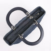 Dior Lady Dior Dennim x Leather Cannage Large Handbag in Navy Blue Secondhand