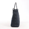 Dior Lady Dior Dennim x Leather Cannage Large Handbag in Navy Blue Secondhand