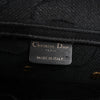 Dior Saddle Classic Bag Canvas Shoulder Bag in Black Secondhand
