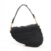 Dior Saddle Classic Bag Canvas Shoulder Bag in Black Secondhand