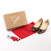Secondhand Christian Louboutin Tiger Print Raffia Bow Heels in Brown x Black, Size 39 EU