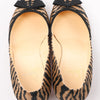 Secondhand Christian Louboutin Tiger Print Raffia Bow Heels in Brown x Black, Size 39 EU