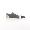 Christian Louboutin Seavaste 2 Orlato Spiked Leather Casual Sneakers in Gray, Size 41 EU Secondhand