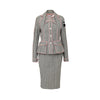 Secondhand Christian Dior Grey and Pink Wool and Silk Set - '00s