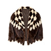 Secondhand Collection Priveé Fur Coat in Harlequin Pattern - '60s