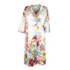 Secondhand Roberto Cavalli Printed Silk Wrap Dress - '00s