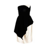 Secondhand Lanvin Velvet and Silk Peplum Dress - '80s