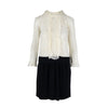 Secondhand Moschino Lace Contrast Midi Dress - '10s