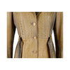 Secondhand Roberto Cavalli Croc Embossed Leather Trench Coat - '00s