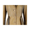 Secondhand Roberto Cavalli Croc Embossed Leather Trench Coat - '00s