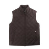 Corneliani Quilted Zip Gilet in Brown, Size 50 IT Secondhand