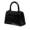 Balenciaga Croc Embossed Calfskin Hourglass Top Handle Bag XS Secondhand