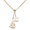 Secondhand Chanel CC Gold Plated Sailboat Pendant Necklace
