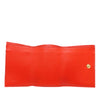 Fendi Leather Coral Bandana Baguette Micro Trifold Wallet Secondhand