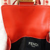 Fendi Leather Coral Bandana Baguette Micro Trifold Wallet Secondhand