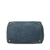 Prada Denim Canapa Logo Satchel Secondhand