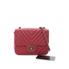 Chanel Mini Square Classic Chevron Lambskin Single Flap Secondhand