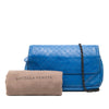 Secondhand Bottega Veneta Small Calfskin Intrecciomirage Embossed Butterfly Chain Crossbody