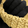 Prada Large Raffia Effect Crochet Embroidered Logo Tote Secondhand