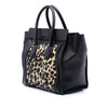 Celine Mini Canvas Leopard Print Luggage Tote Secondhand