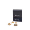 Chanel Gold Plated Flap Bag Drop Clip On Earrings Secondhand
