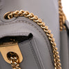 Fendi Embroidered Lace Leather Baguette Chain Secondhand