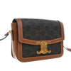 Celine Teen Triomphe Coated Canvas and Calfskin Triomphe Crossbody Secondhand