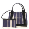 Balenciaga Canvas Striped Navy Cabas S Secondhand