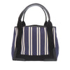 Balenciaga Canvas Striped Navy Cabas S Secondhand