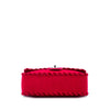 Chanel CC Quilted Wool Felt Whipstitch Fancy Flap Secondhand