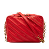 Balenciaga Calfskin Allover Logo Blanket Reporter XS Crossbody Secondhand