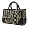 Gucci Medium Printed Calfskin Bamboo Satchel Secondhand