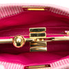 Fendi Small Embossed Suede Peekaboo Click Clutch on Chain Secondhand
