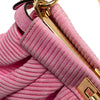 Fendi Small Embossed Suede Peekaboo Click Clutch on Chain Secondhand