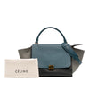 Celine Medium Tricolor Leather Trapeze Satchel Secondhand