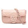 Gucci GG Marmont Matelasse Leather Monochrome Chain Belt Bag Secondhand