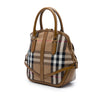Burberry Medium House Check Canvas Bridle Owl Orchard Handbag Secondhand