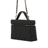 Chanel Mini CC Quilted Caviar Slim Vanity Case with Chain Secondhand