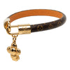 Louis Vuitton Gold Plated and Monogram Vivienne Charm Bracelet Secondhand