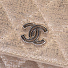 Chanel CC Quilted Metallic Fabric Wallet On Chain Secondhand