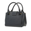 Burberry Small Grained Leather Buckle Tote Secondhand